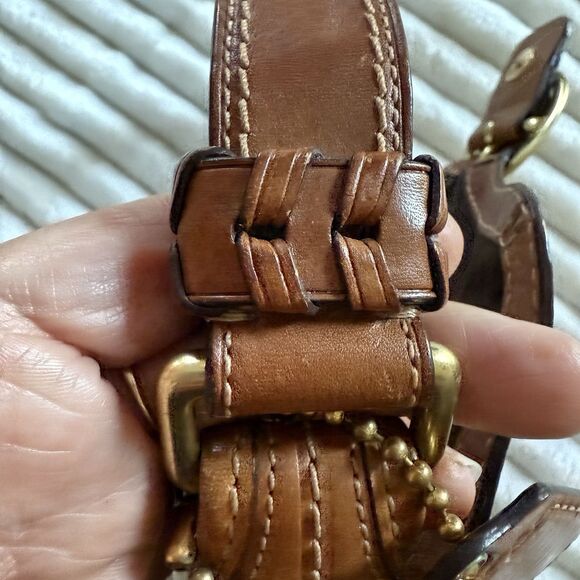 Y2K Coach Handbag No F0773-11441 Great CONDITION. SEE PICTURES!! Brown 10” X 7” - Picture 11 of 13